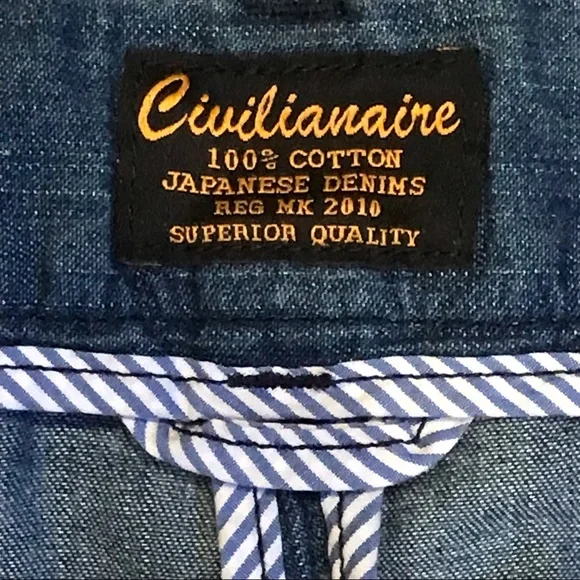 NWT Beautifully Made CIVILIANAIRE Chambray Shorts 🇺🇸 Made in USA 🇺🇸 - Picture 9 of 12